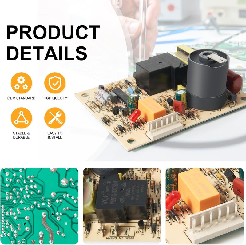 AUTOBABA 31501 RV Furnace Ignition Control Circuit Board Compatible with Atwood & Dometic 7912-II, 85-IV 16, DFMD30111, DC82 25-32 Hydro Flame Furnace Igniter Control Board kit Replace# 33488 33727 (DSI) - Image 4